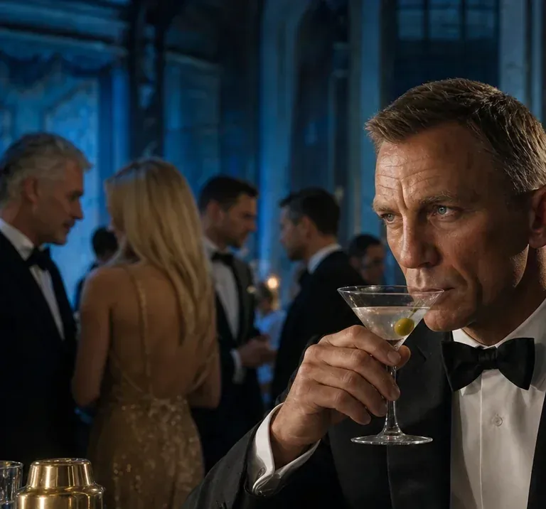 Martini bár shakerekkel James Bond tematikus esten