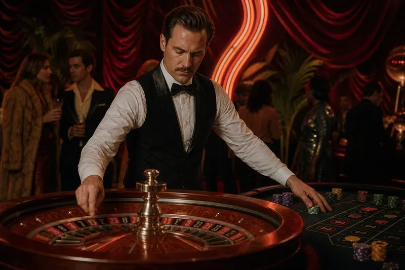Casino tematikus est Szegeden neon dekorációkkal
