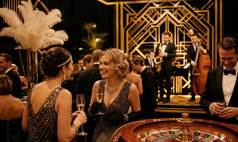 Gatsby jótékonysági kaszinó est nagy vendégszámmal