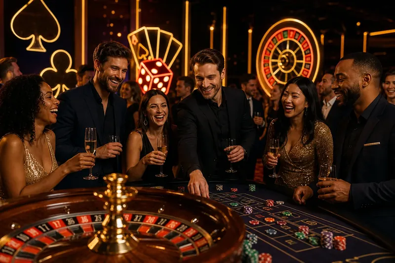 Nagy Péter Casino tematikus vállalati estjének fotója