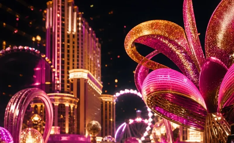 Confetti ágyú csúcspont Las Vegas kaszinó esten